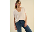Pull manches courtes en cachemire