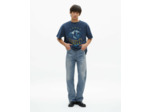 T-shirt manches courtes print washed navy
