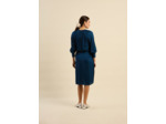 Robe chemise longue en satin