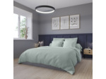 Housse de couette Partition Satin de coton Coloris Menthe