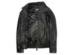 Blouson smocké, cuir d’agneau
