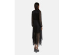 Robe asymetrique en lurex black