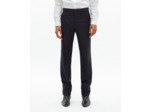 Pantalon de costume ajusté en laine marine bleu
