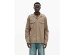Chemise a manches longues a carreaux beige / brown / black