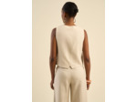 Gilet de costume contenant du lin