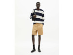 Short a taille elastique beige