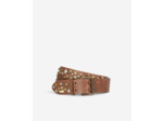 Ceinture En Cuir Marron Avec Rivets brown