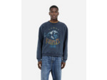 Sweat avec print washed navy