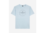 T-shirt manches courtes avec print devant baby blue