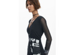 Robe À Manches Longues En Tissu – Femme
