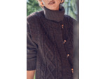 Gilet sans manches BARNEY en laine torsadée