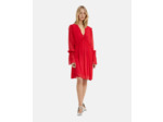 Robe unie a volants red / burgundy