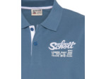 Polo avec logo brodé et patte contrastée