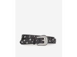 Ceinture En Cuir Noir Avec Étoiles black