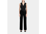 Pantalon Tailleur Noir En Crêpe black