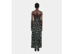 Robe longue avec imprimé fleuri black white