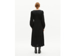 Robe longue en jacquard léopard noire black