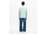 T-shirt manches courtes avec print devant baby blue