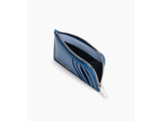 Porte carte large zippé Emile en cuir signature T