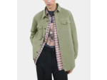 Chemise en denim kaki olive