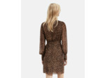 Robe courte avec ceinture leopard