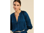 Robe chemise longue en satin