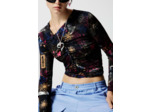 T-Shirt À Manches Longues En Maille – Femme