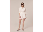 Short Sylviane Blanc en Coton