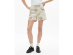 Short imprime beige taupe