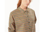 Chemise rose / moutarde