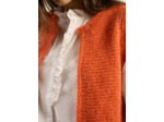Gilet court sans manches en mohair