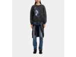 Sweat Wash Avec Print Loup black washed