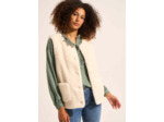 Gilet sans manches en fausse fourrure