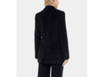 Veste Tailleur En Velours Côtelé Noir black