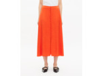 Jupe longue en jacquard orange orange red