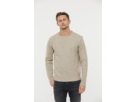 Pull en laine col rond effet moucheté