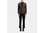 Veste De Costume Classique Motif Pied De Poule brown / black