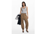 Pantalon Long En Tissu – Femme