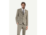 Veste de costume classique 2 boutons et pins beige melange