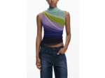 T-Shirt Sans Manches En Maille – Femme