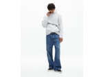Sweatshirt à capuche avec sérigraphie gris light grey