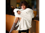 Plaidou polaire extra cocooning coloris ecru