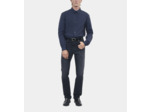 Chemise en popeline bleu marine navy