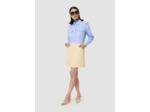 Jupe tailleur Janice jaune en tissu flammé