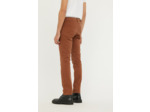 Pantalon straight fit, taille haute, jambe droite
