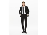 Veste de costume en crêpe noire coupe structurée black