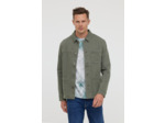 Veste workwear, fermeture boutons métal, 3 pochesplaquées devant, col à plat, poignets avec patte de boutonnage, garment dyed