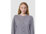 Chemise Candeur grise à rayures en popeline