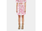 Jupe Courte Imprimée Avec Smocks pink-white