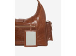 Sac amelia xl en cuir craquelé marron brown